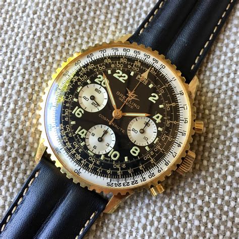 breitling navitimer gold vintage|vintage breitling navitimer for sale.